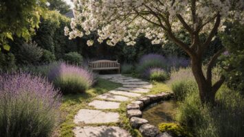 einen friedlichen Gartenrückzugsort schaffen