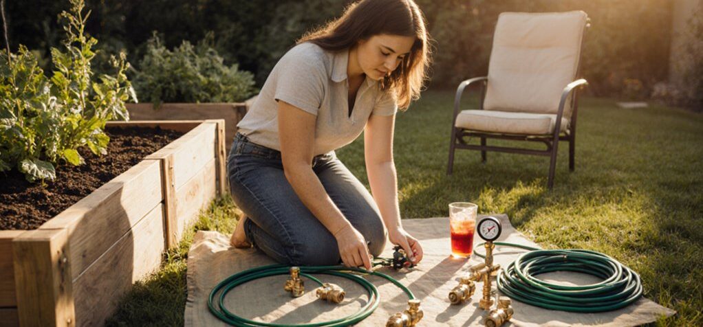 effiziente intelligente Gartenbewässerung