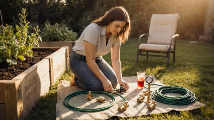 effiziente intelligente Gartenbewässerung