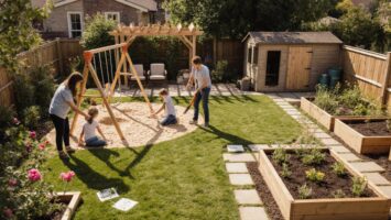 Familiengarten mit praktischen Zonen