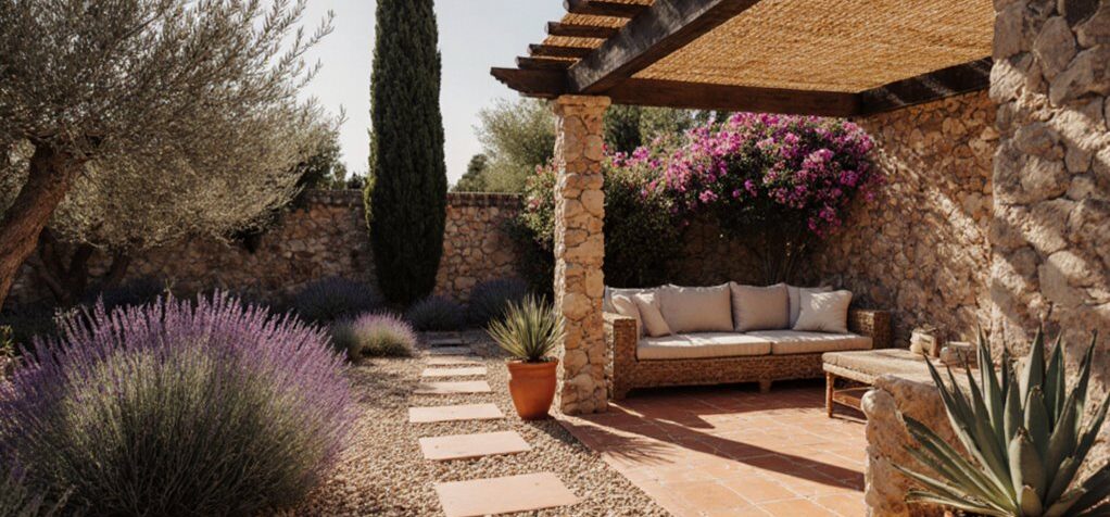 mediterraner warmer Sonnengarten