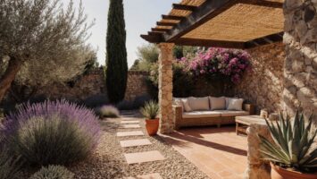 mediterraner warmer Sonnengarten