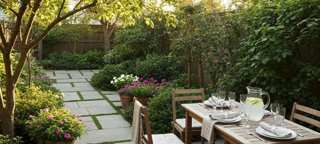 Garten für Gäste vorbereiten