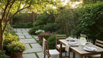 Garten für Gäste vorbereiten