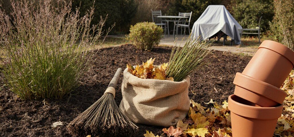 Garten im Oktober auf den Winter vorbereiten