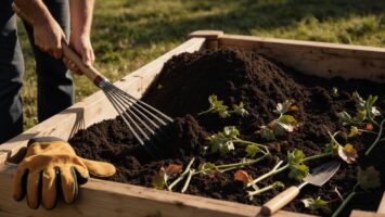 Hochbeet nach der Ernte erneuern