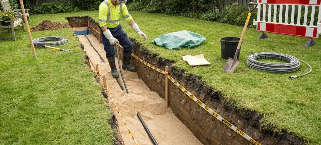 Gartenkabel sicher unterirdisch verlegen