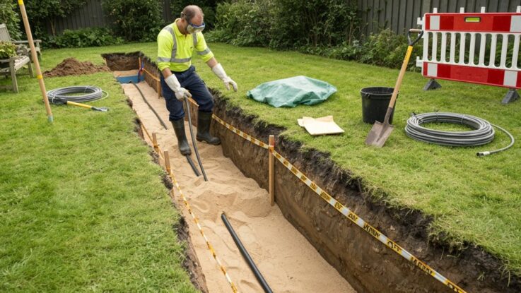 Gartenkabel sicher unterirdisch verlegen