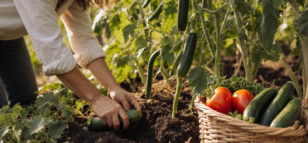 Pflege des Sommergemüsebeets