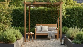 durchdachter kleiner Gartenkomfort