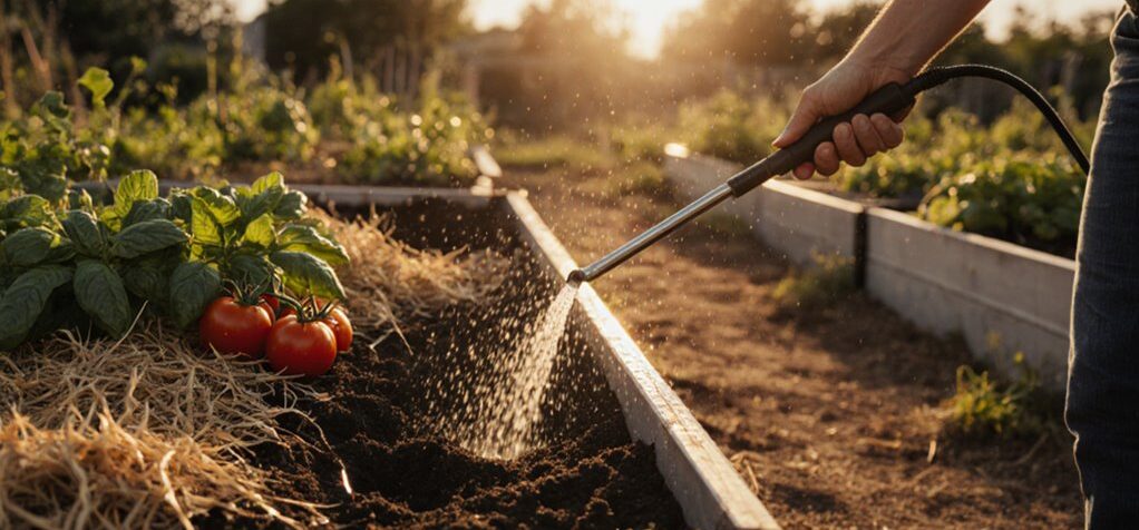 Gartenbeete effizient bewässern
